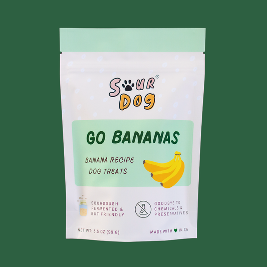 Banana Sourdough Dog Treats - Gut Friendly | 3.5 oz