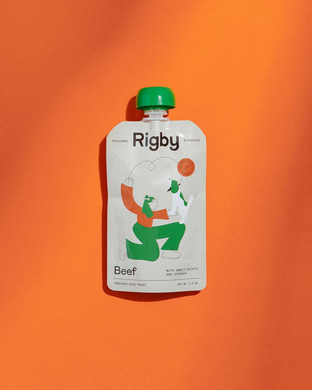 Organic Beef Squeeze Pouch for Dogs - 6 Pack