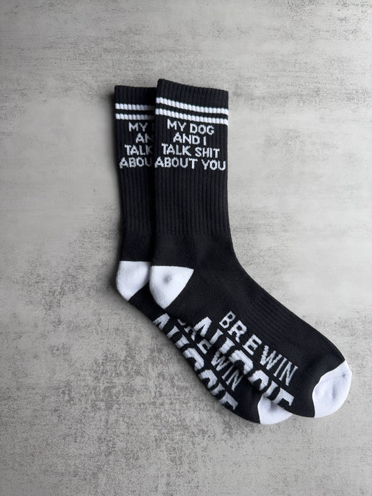 Talk Shit Crew Socks