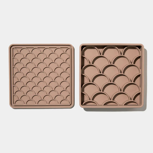 3-in-1 fish scale slow feeder bowl